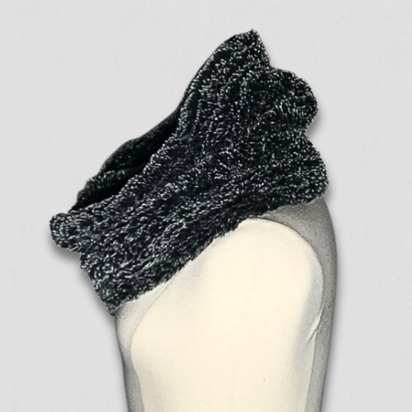 Faux Fur Infinity Scarf Gray One Size - Picture 4 of 8